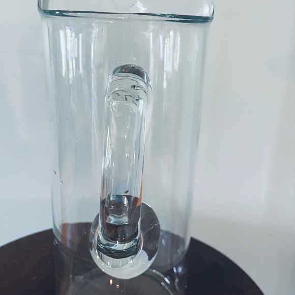 Vintage blown glass Tall Martini Pitcher, Tall glass Pitcher, glass Serveware - Picture 5 of 6